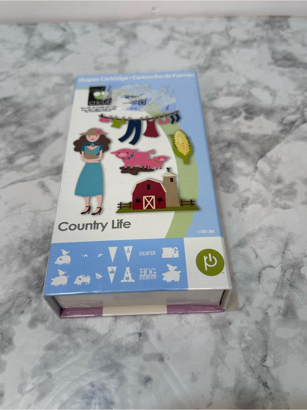 Cricut Country Life Shapes Cartridge Complete w/ Handbook & Overlay 2010